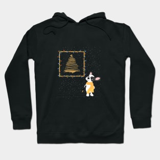 westie christmas tree dog Hoodie